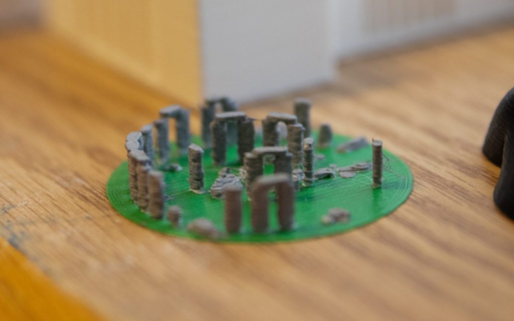 A 3D model of Stonehenge.